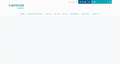 Desktop Screenshot of cannonhygieneinternational.com